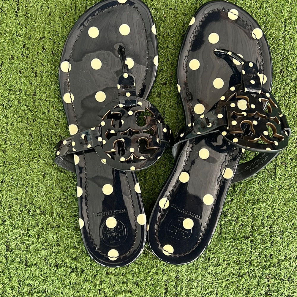 Navy and cream Tory Burch Millers